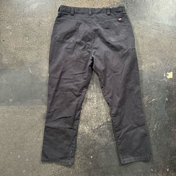 Red Kap Men’s Workwear Faded Black Elastic Waist Pants Size 36 Polyester Blend - Picture 5 of 15